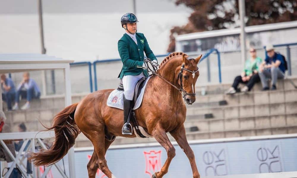 Rodolpho Riskalla com o seu cavalo Don Henrico | Foto: Divulgação/CBH