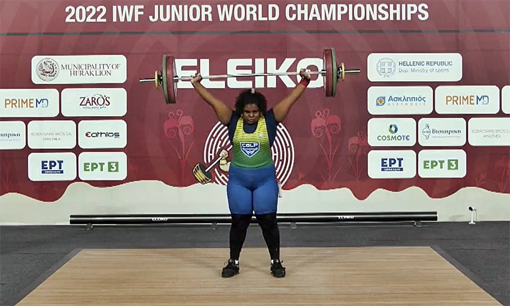 Tatiane Justino recorde brasileiro levantamento do peso Mundial Sub-20 de levantamento de peso