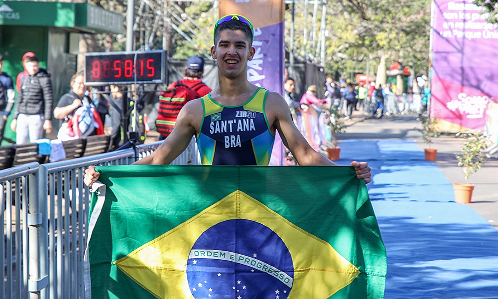 Julia Munhoz Vinícius Sant'Ana triatlo Sulinha Jogos Sul-Americanos da Juventude Rosário