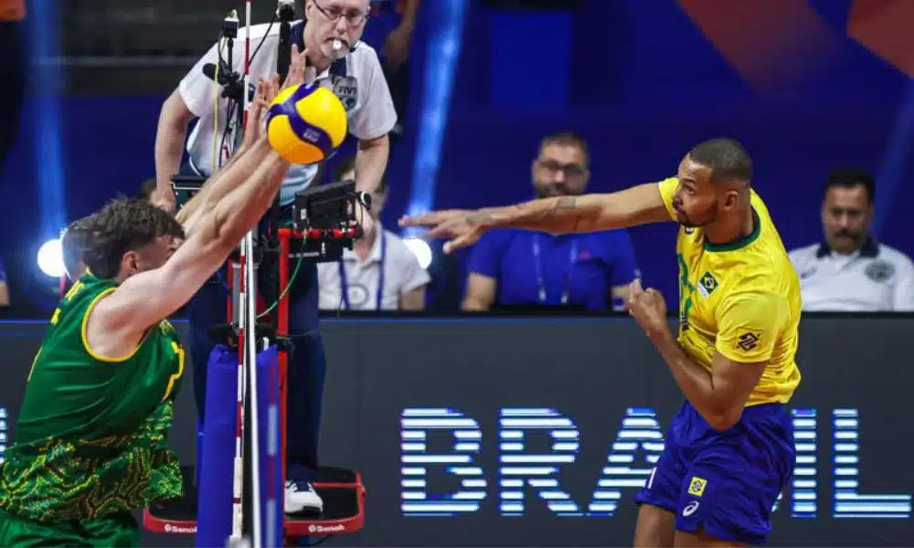 Alan Brasil 3 x 0 Austrália Liga das Nações de vôlei masculino