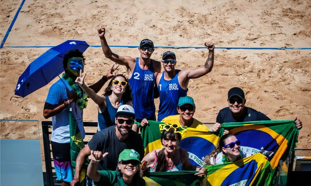 André e George Mundial de vôlei de praia FIVB medalha de bronze