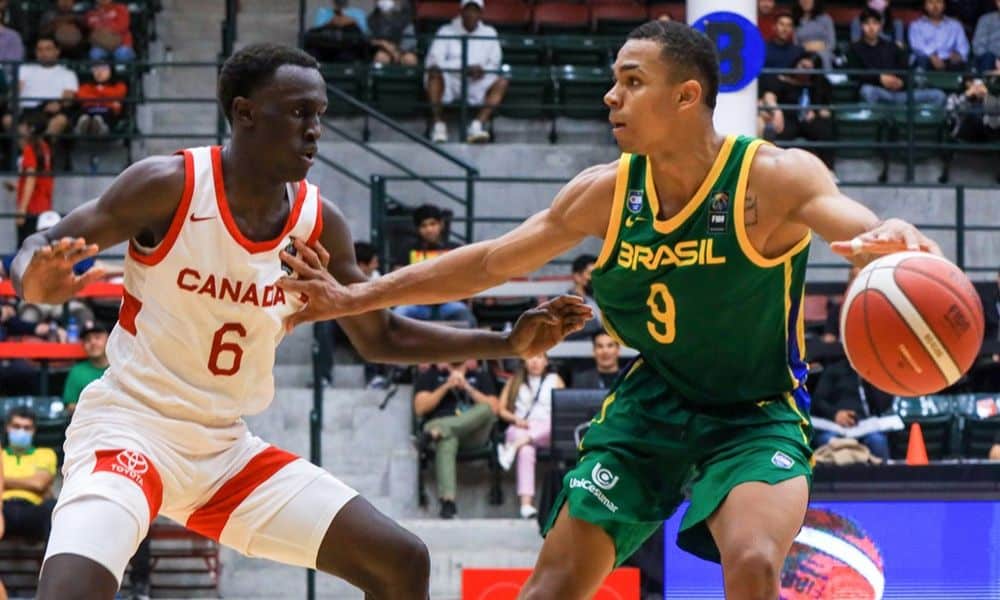 Brasil x Canadá Americup Sub-18 de basquete masculino