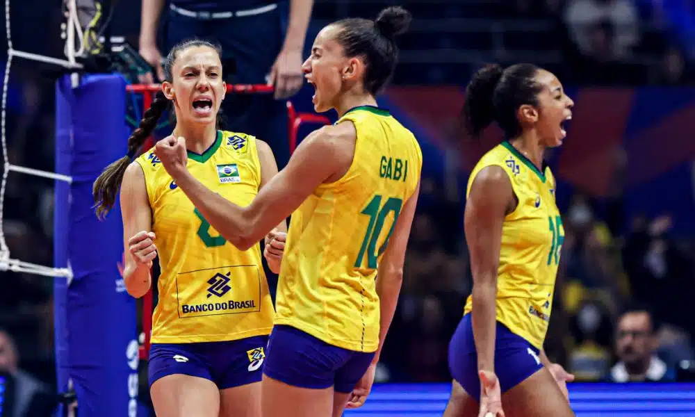 Brasil x Alemanha jogo-treino preparatório Mundial de vôlei feminino