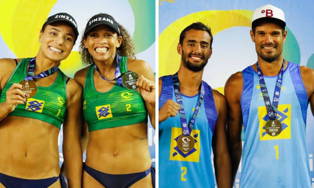 Fabrine/Flavia e Moisés/Igor Borges são campeões do Aberto na etapa de Vila Velha