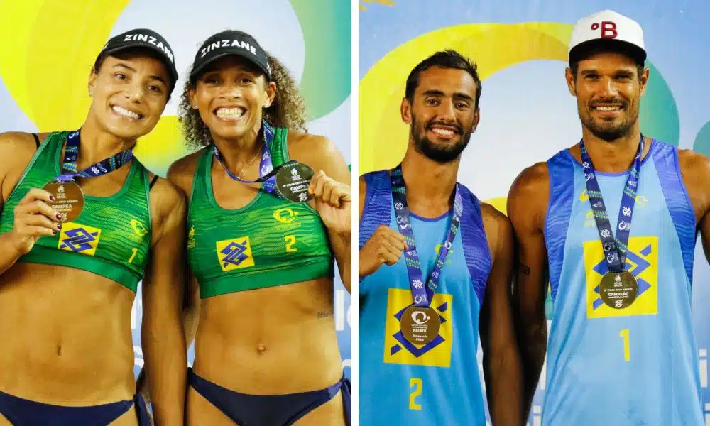 Fabrine/Flavia e Moisés/Igor Borges são campeões do Aberto na etapa de Vila Velha