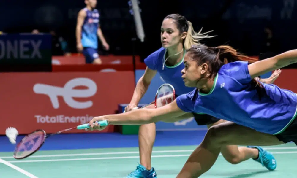Duplas Jaqueline Lima/Samia Lima e Fabricio Farias e Jaque Aberto da Indonésia de badminton