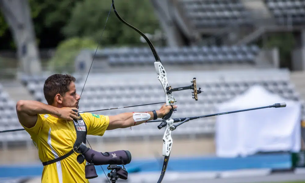 Marcus D'Almeida Copa do Mundo de tiro com arco Paris Brasil bronze Medellín equipes mistas