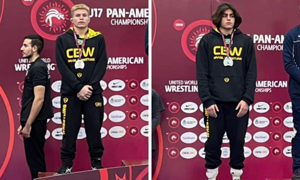Roger Emerson Ramalhete e Kyle Oliveira conquistaram as duas medalhas de prata do Brasil no último jogo do Campeonato Pan-Americano Sub-17 de wrestling