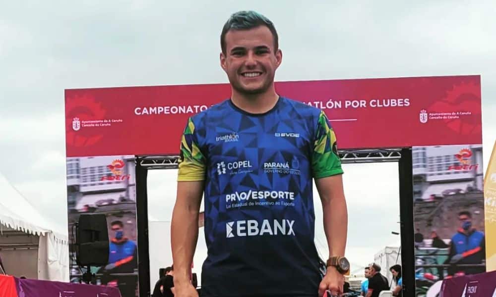 Ronan Cordeiro etapa de La Coruña da Copa do mundo de paratriatlo
