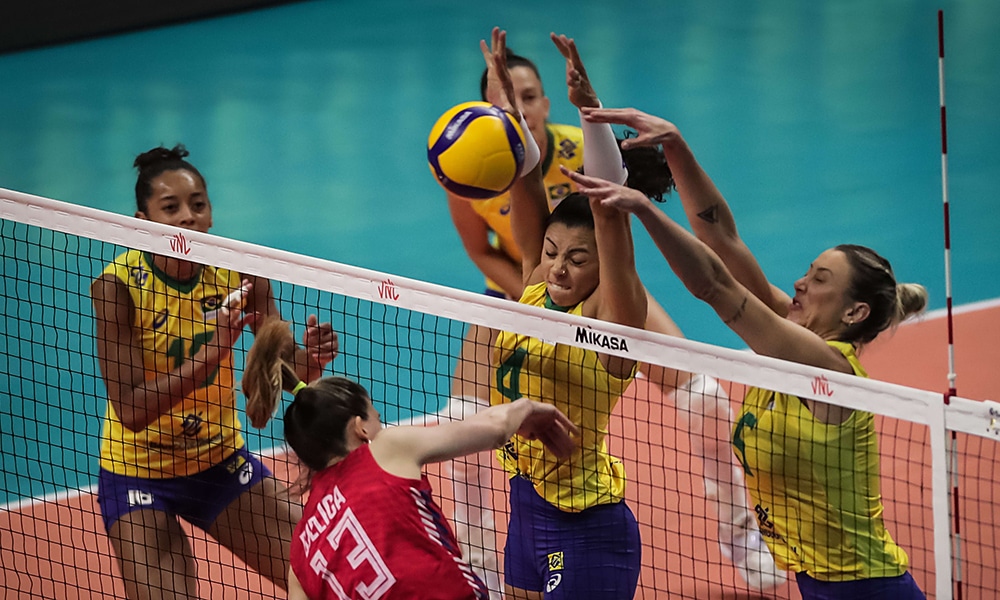 Carol Pri Daroit Brasil Sérvia Liga das Nações (VNL) vôlei feminino ao vivo