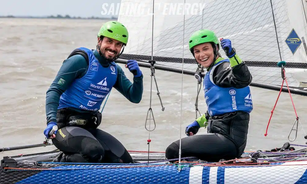 Copa do Mundo de vela João Siemsen e Marina Arndt
