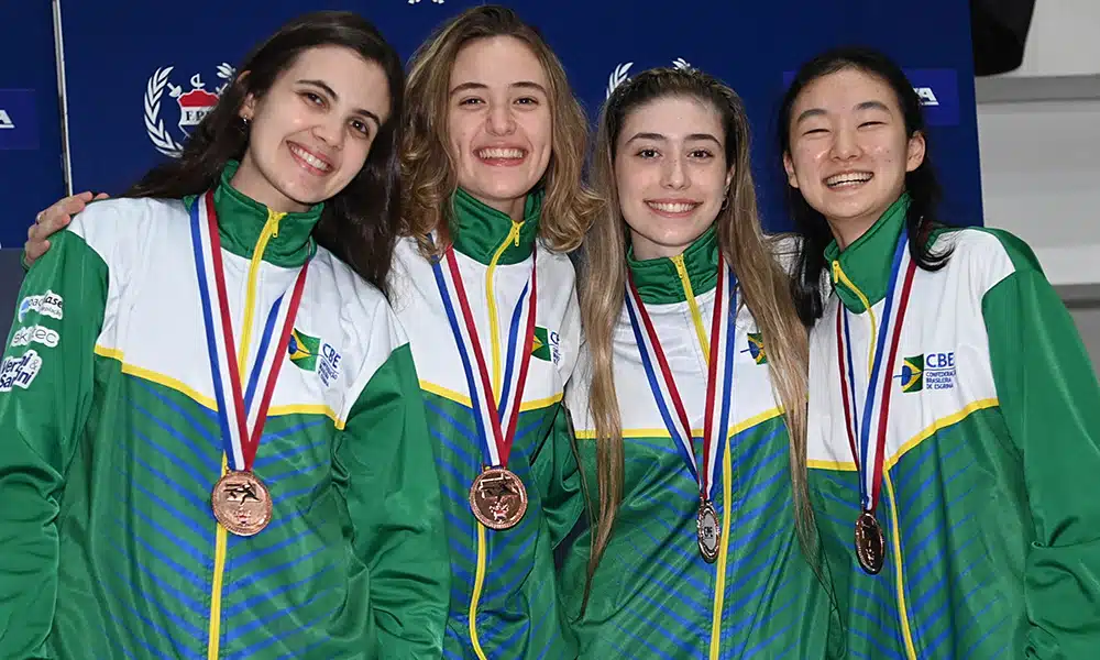 Karina Trois Luana Pekelman Pietra Chierighini Luiza Lee Brasil bronze equipes sabre feminino Pan-Americano de esgrima