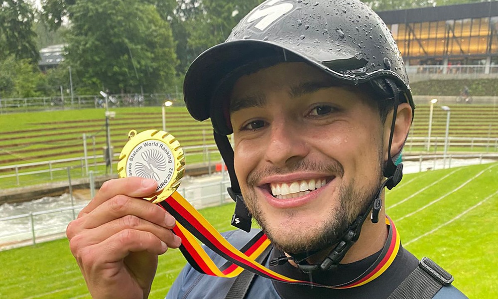 Pepê Gonçalves ouro K1 Extreme ranking series Augsburg canoagem slalom