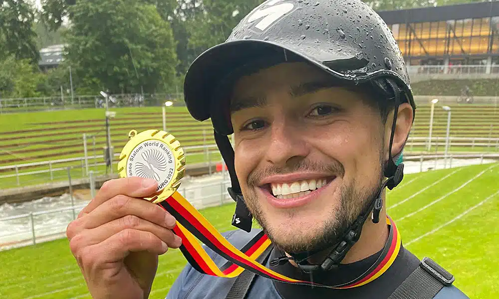 Pepê Gonçalves ouro K1 Extreme ranking series Augsburg canoagem slalom