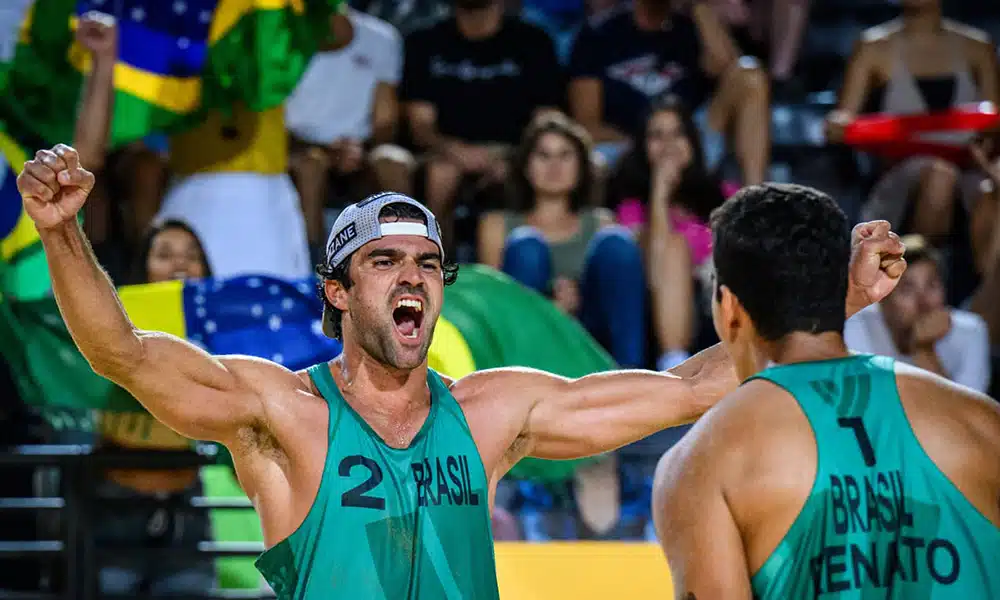 Renato/Vitor Felipe vôlei de praia mundial de vôlei de praia semifinal Roma