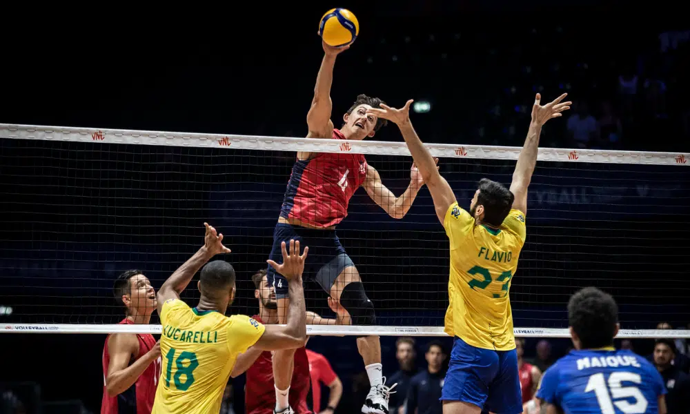 Brasil x EUA Liga das Nações de vôlei masculino