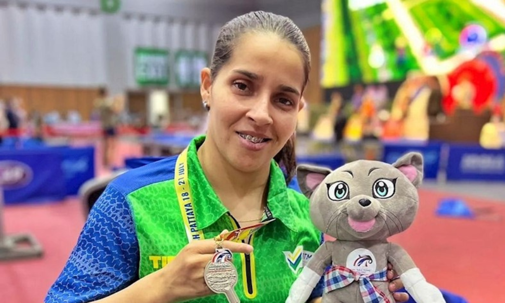 Cátia Oliveira Aberto da Tailândia de tênis de mesa paralímpico