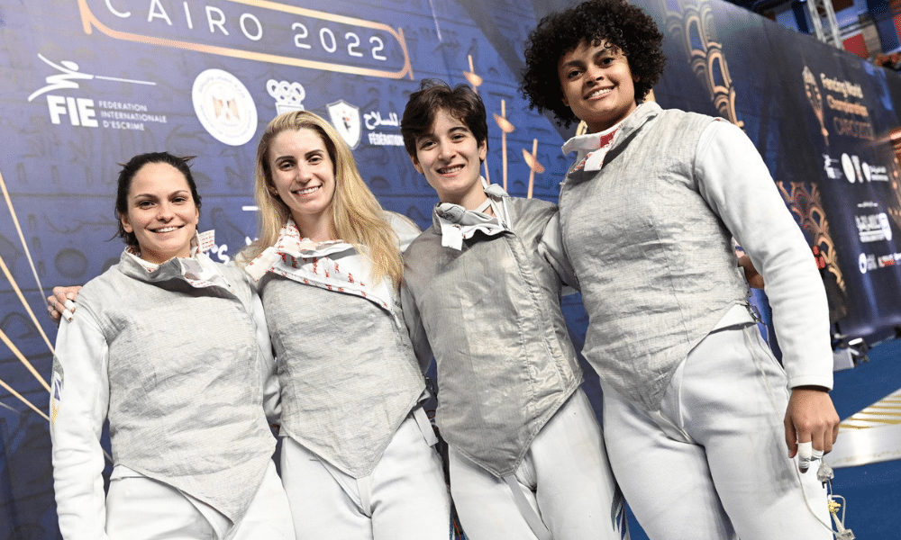 Equipe florete feminino Brasil Mundial de Esgrima
