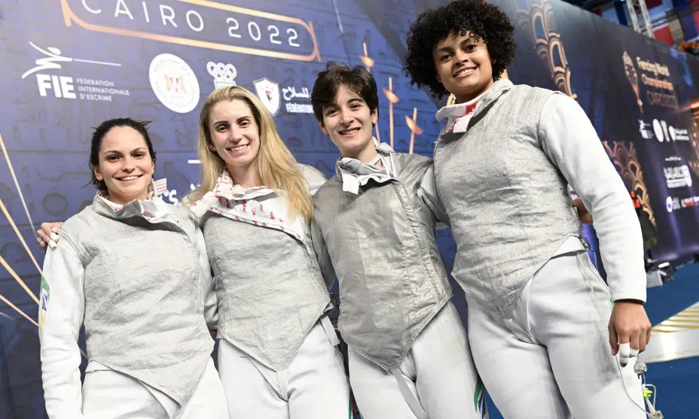 Equipe florete feminino Brasil Mundial de Esgrima