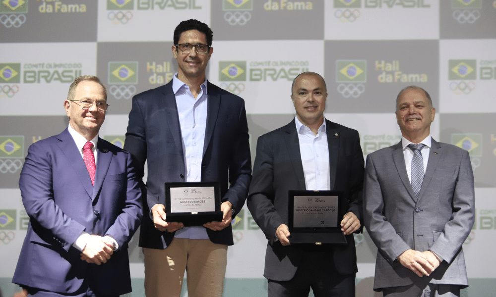 Gustavo Borges e Rogério Sampaio Hall da Fama do COB