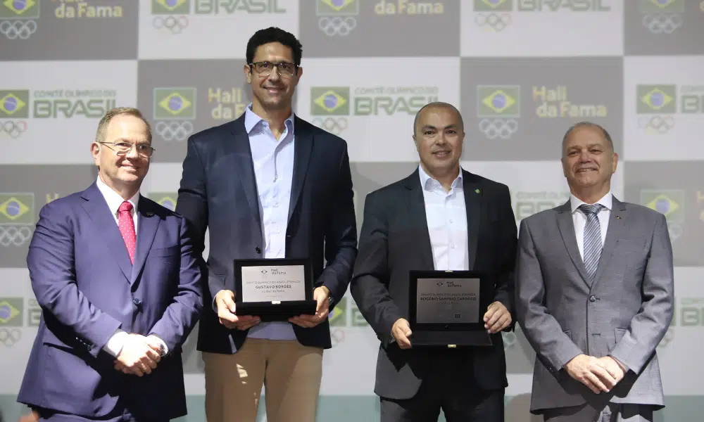 Gustavo Borges e Rogério Sampaio Hall da Fama do COB