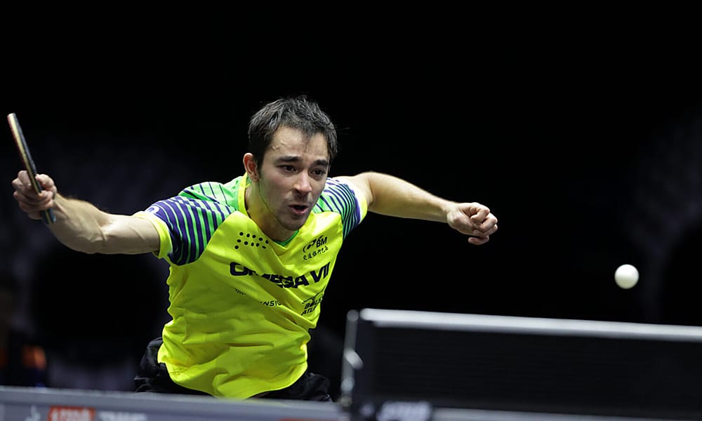 Hugo Calderano tênis de mesa WTT Champions de tênis de mesa Bruna Takahashi Hugo Calderano WTT Contender de Túnis