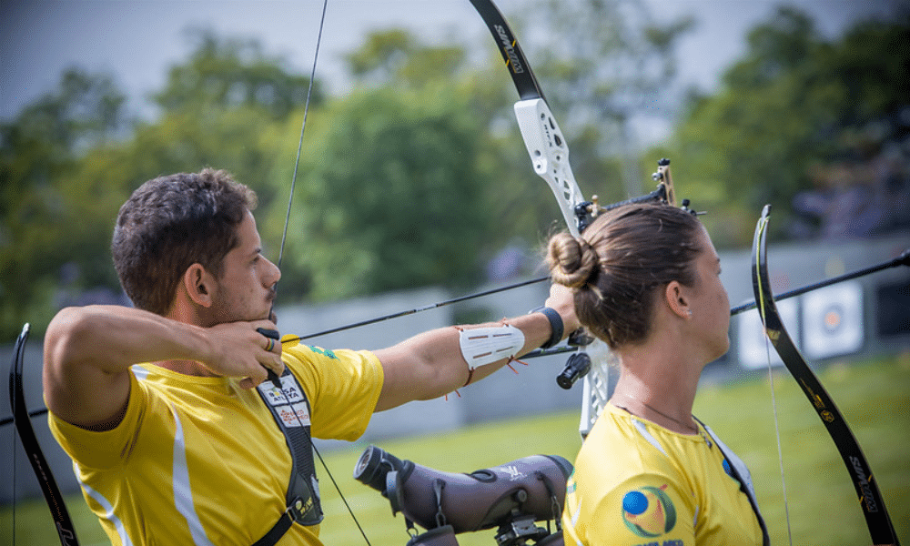 Brasil Marcus D'Almeida e Ana Luiza Caetano tiro com arco