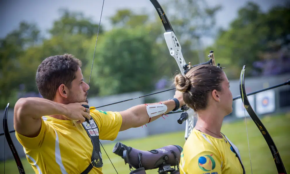 Brasil Marcus D'Almeida e Ana Luiza Caetano tiro com arco