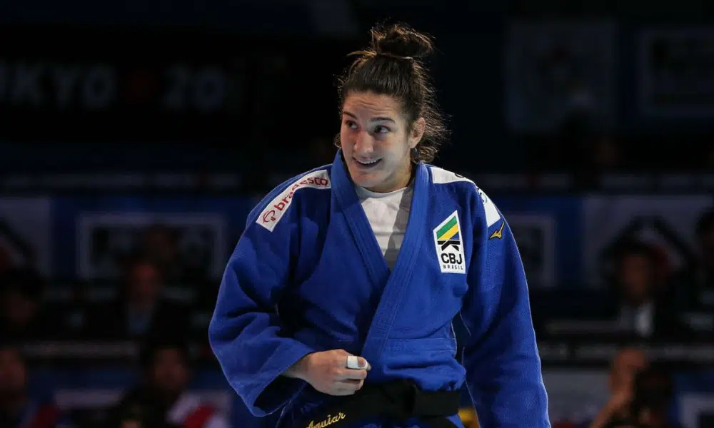 Mayra Aguiar bronze Grand Slam de Budapeste de judô mas