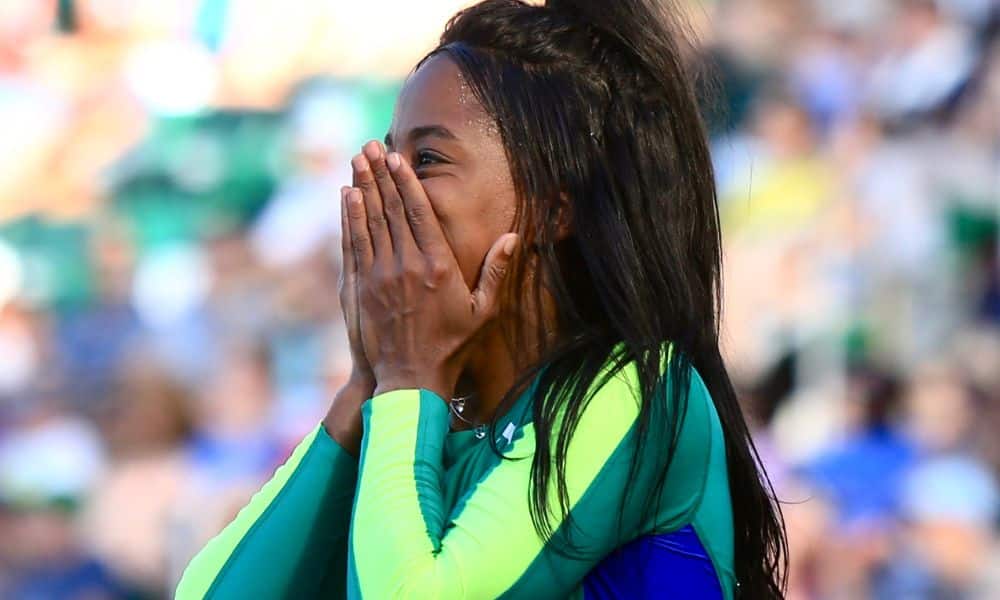 Vitória Rosa 200 m recorde sul-americano Mundial de atletismo