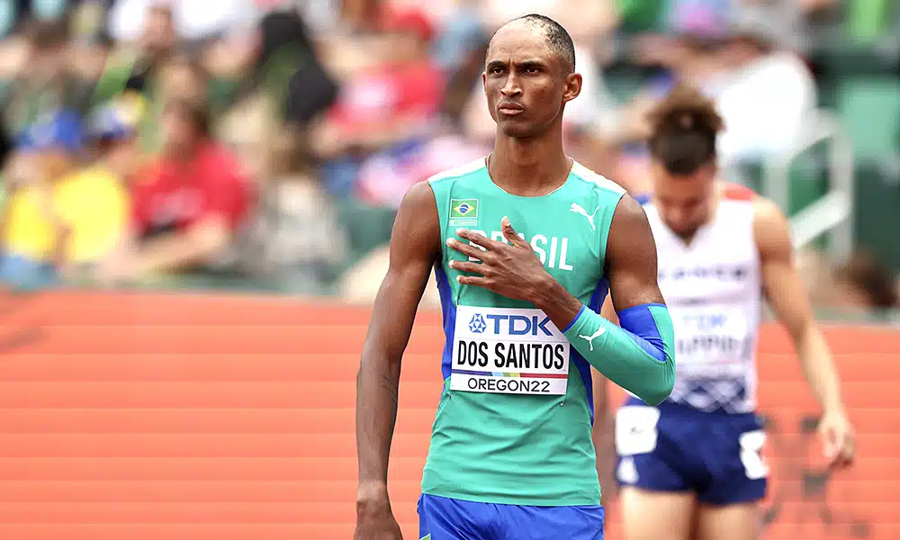 Alison dos Santos Piu atletismo Mundial de Atletismo do Oregon 400 m com barreiras joelho cirurgia