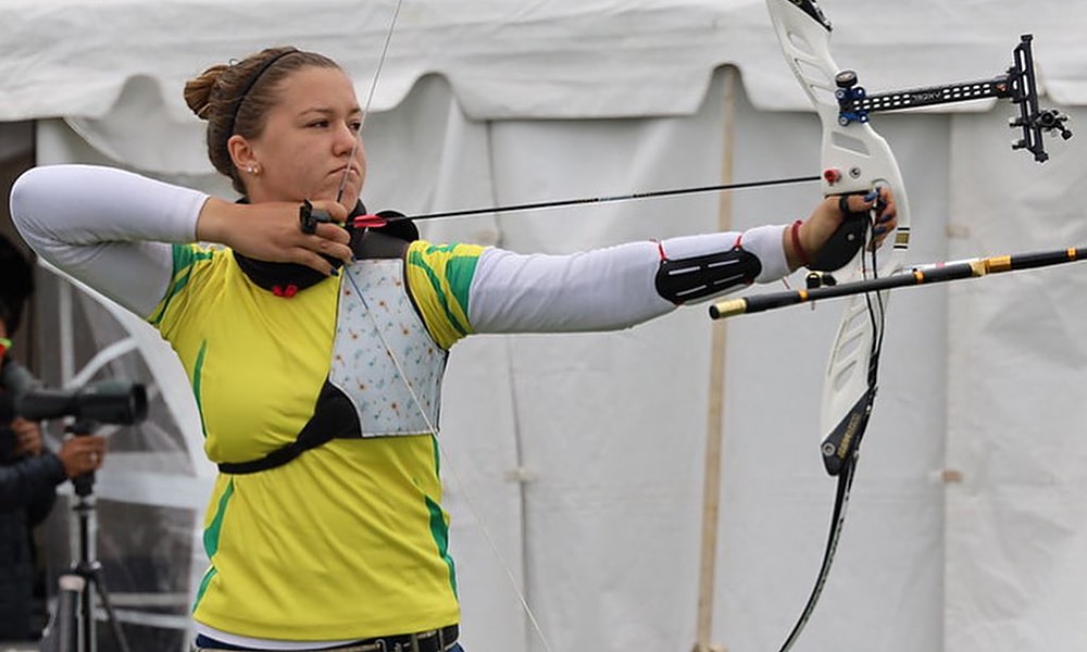 Ana Luiza Caetano tiro com arco arco recurvo equipes mistas Etapa de Medellín da copa do mundo tiro com arco