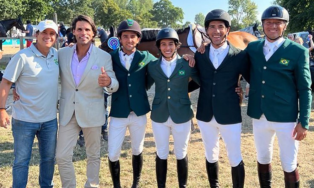 Brasil hipismo saltos medalha de bronze Copa das Nações cinco estrelas Hickstead