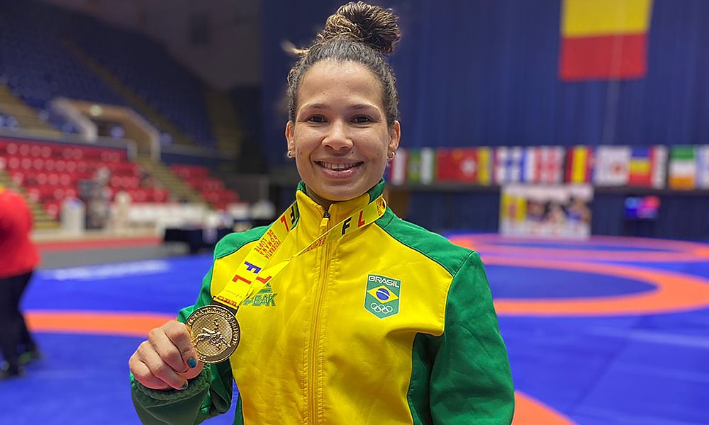 Laís Nunes wrestling medalha de ouro campeã Ion Cornianu & Ladislau Simon Torneio Internacional da Romênia de wrestling