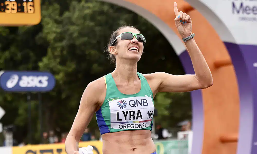 Viviane Lyra atletismo marcha atlética 35km recorde brasileiro Mundial de Atletismo