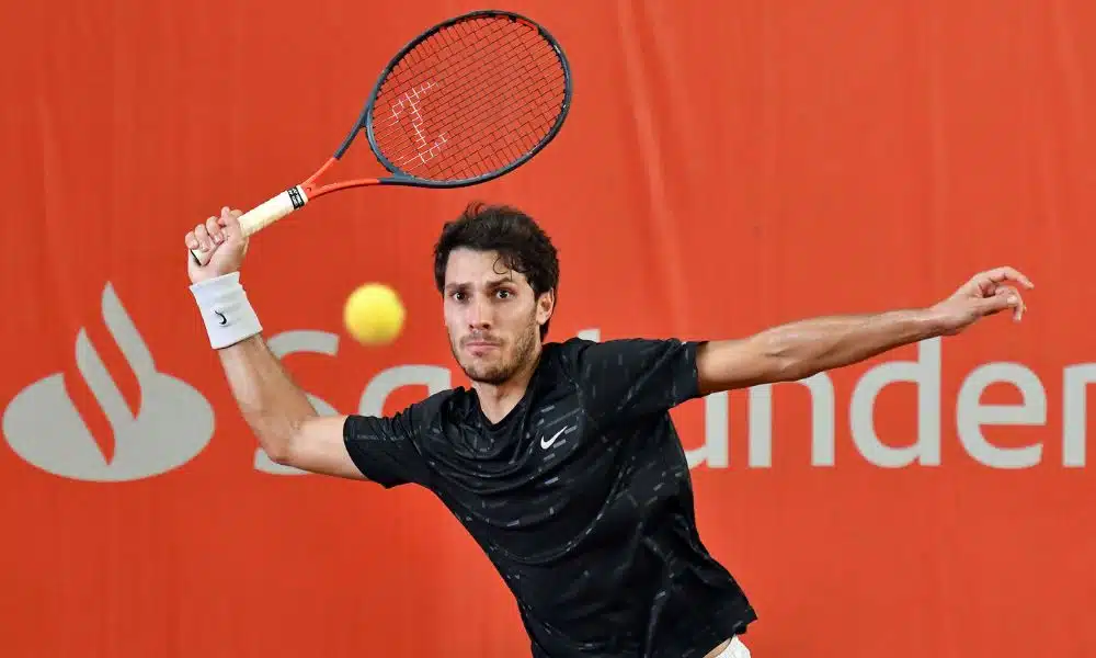Eduardo Ribeiro, Joao Lucas Reis e Felipe Meligeni caíram nas semifinais de duplas dos challengers de Tampere e Amersfoort (Divulgação/ATP)