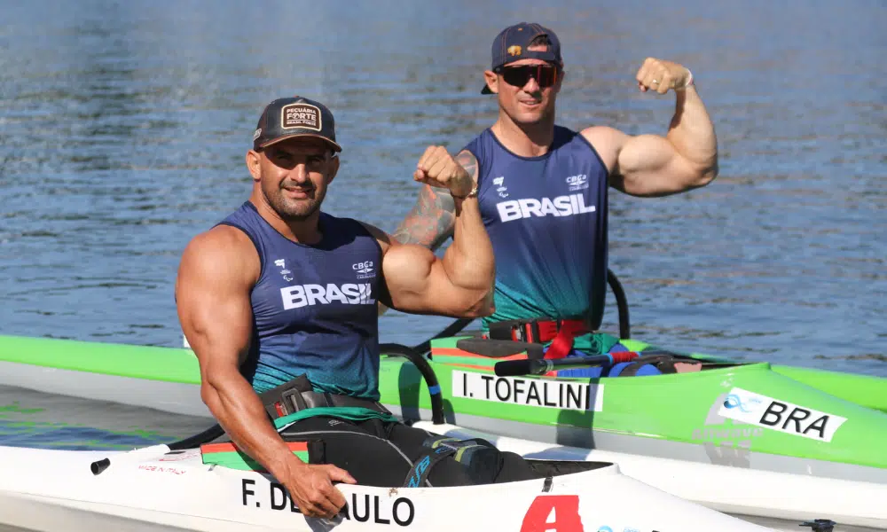 Igor Tofalini Fernando Rufino no Mundial de Paracanoagem