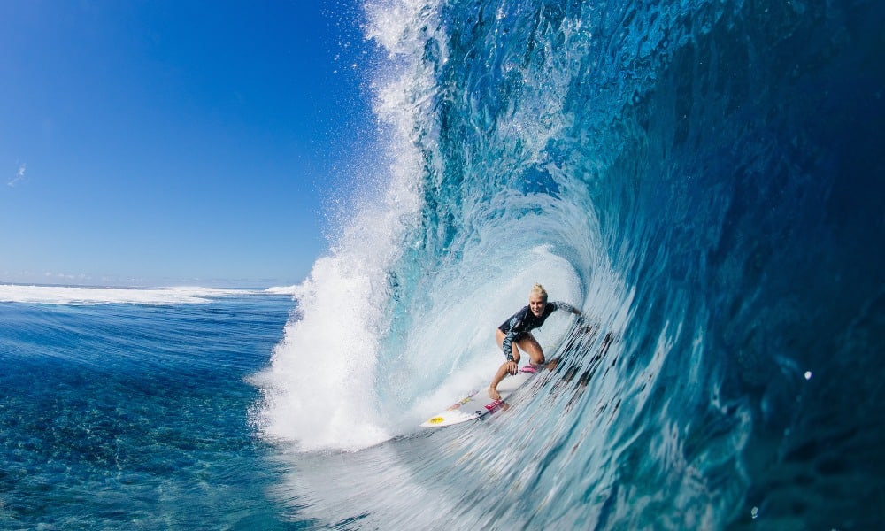 Tati Weston-Webb em Teahupo'o