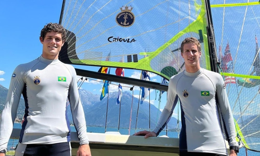 Tiago Quevedo/Breno Kneipp no Mundial Júnior da 49er