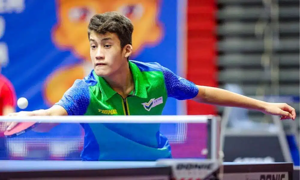 Vicenzo Nakashima conquista bronze no WTT Youth Contender WTT Youth Contender
