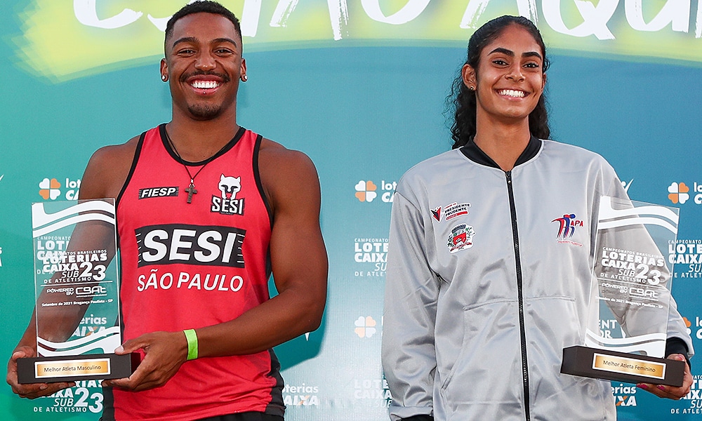 Erik Cardoso Maria Victória Sena atletismo campeonato brasileiro sub-23 de atletismo