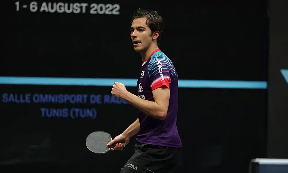Hugo Calderano WTT Contender Túnis tênis de mesa