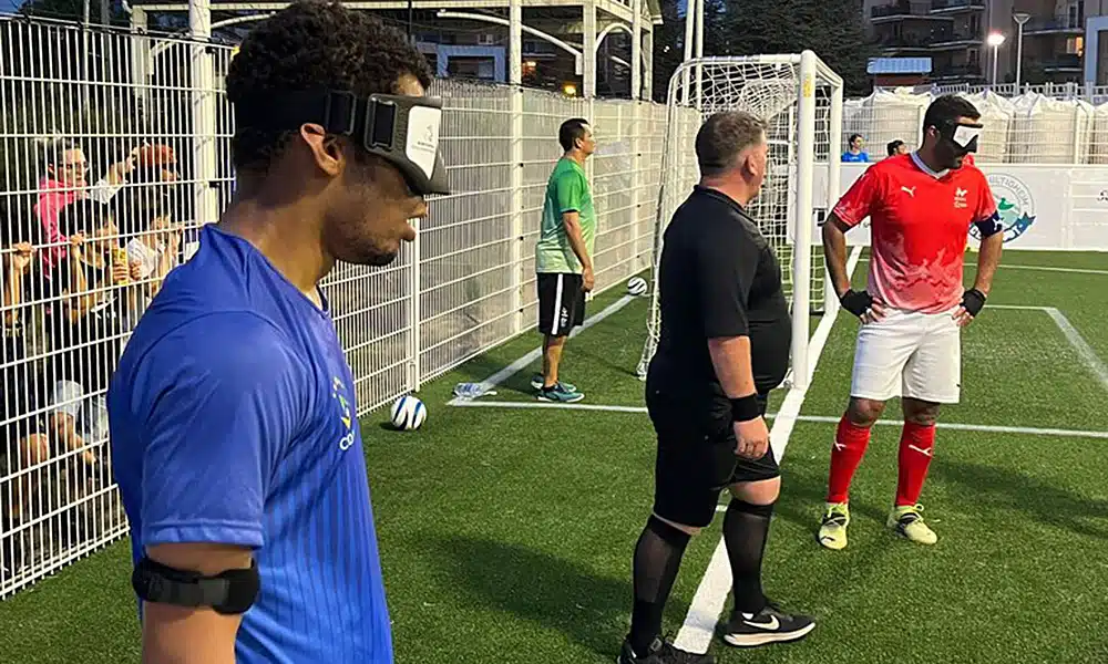 Maicon futebol de cegos seleção brasileira de futebol de cegos Grand Prix da França de futebol de cegos França Brasil