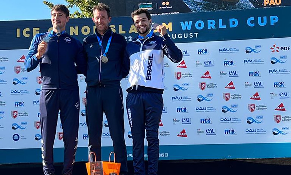 Pepê Gonçalves canoagem slalom medalha de bronze Copa do Mundo de canoagem slalom Pau França