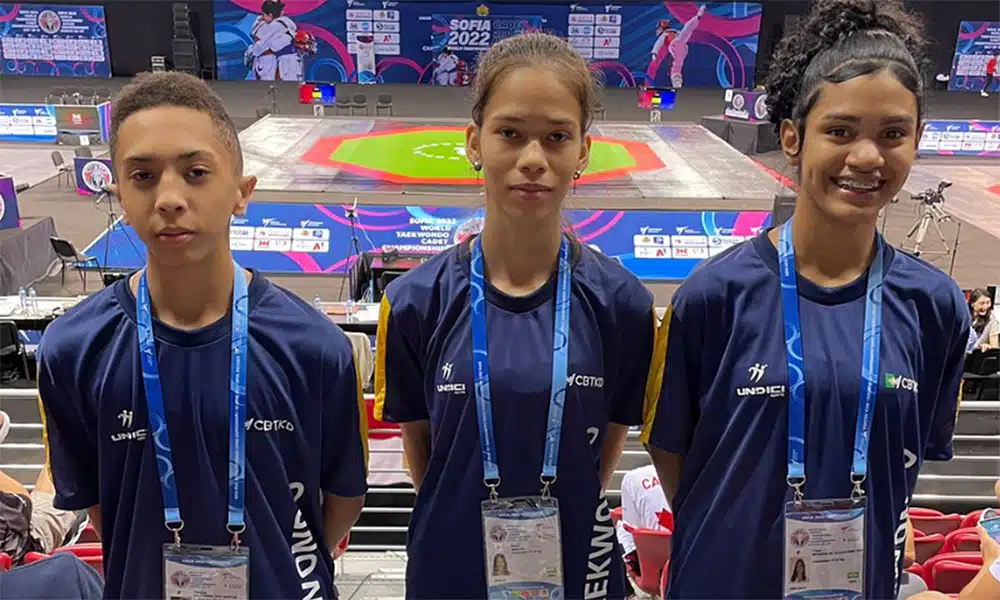 Clara Simplício Karen Araújo Vinicius Valeriano taekwondo Brasil Mundial Júnior de taekwondo