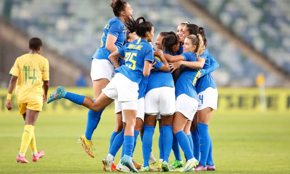 Brasil e África do Sul amistoso de futebol feminino