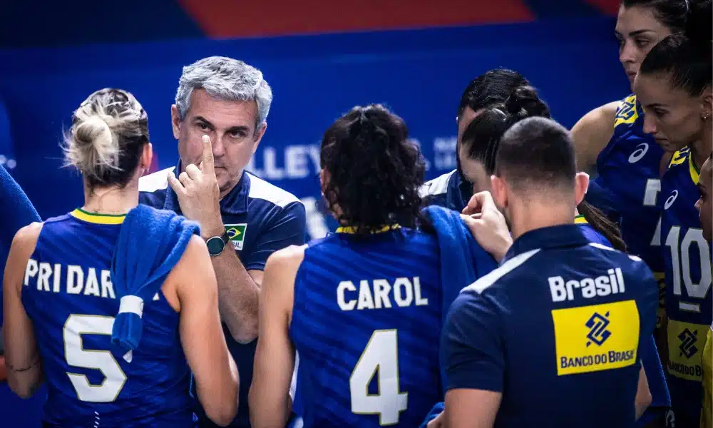 Brasil e Alemanha amistoso de vôlei feminino
