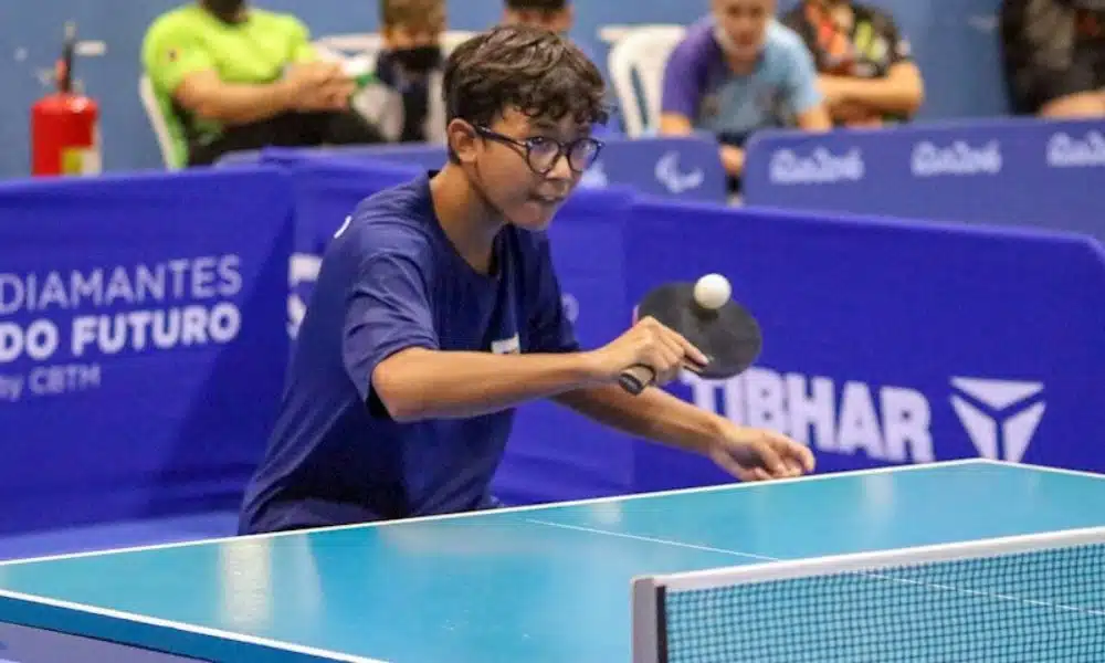 Felipe Okano e Vinícius Rech tênis de mesa Pan-Americano Sub-13
