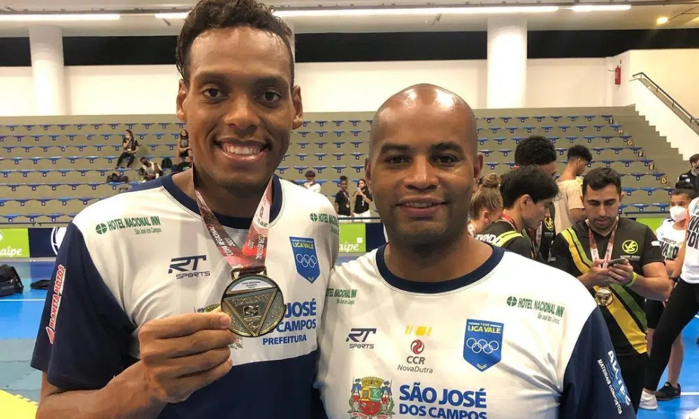 Maicon Andrade e treinador Pan Am Series III