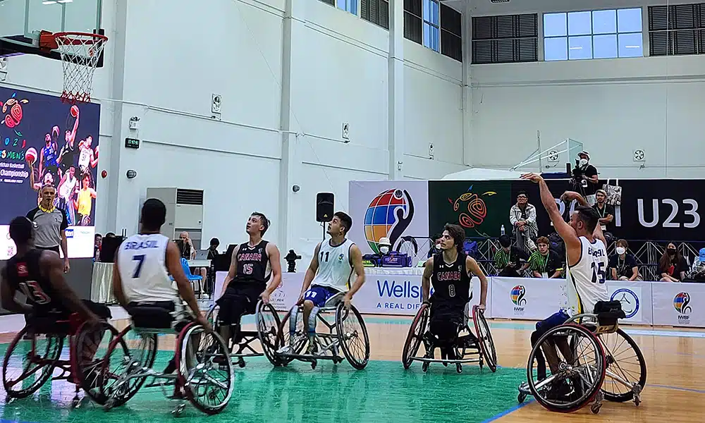 Brasil Canadá Mundial Sub-23 Basquete em Cadeira de Rodas França